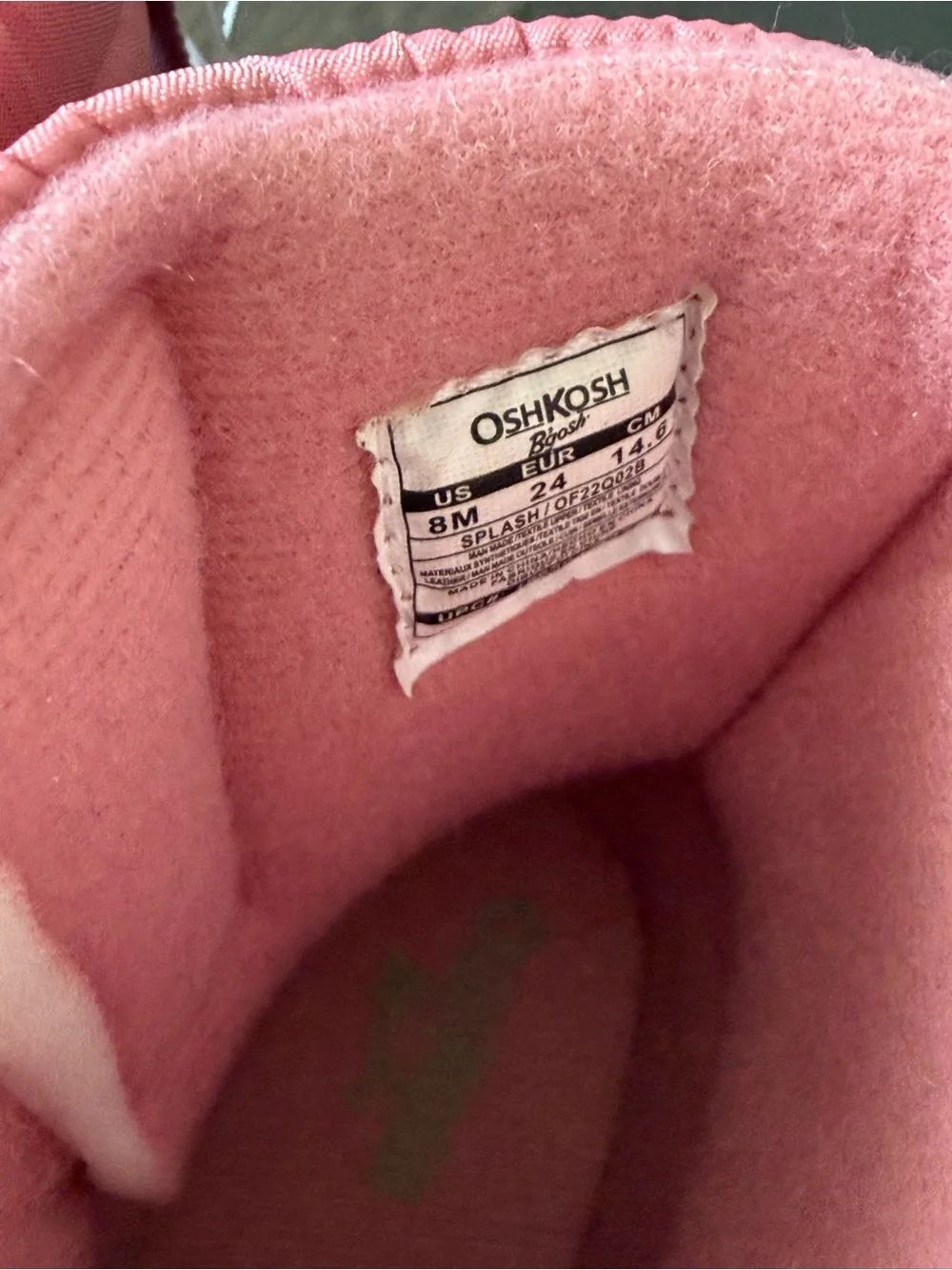NWT OshKosh B'gosh Light Pink Toddler Girl Kid Snow winter Boots size 8T